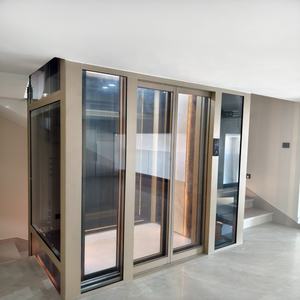 Безредукторный пассажирский лифт для дома на 8 человек, 3 этажа, для внутреннего использования, с бетонным шахтным каркасом, тяговый, для частного использования - Product Image 3