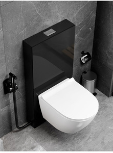 Wc à réservoir dissimulé personnalisé Céramique <span class=keywords><strong>Duravit</strong></span> Sanitaires Washdown Salle de bain <span class=keywords><strong>Toilette</strong></span> suspendue au mur sans rebord <span class=keywords><strong>toilette</strong></span> occidentale - Product Image 5