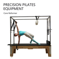 MJD M201C Pilates Cadillac Trapeze en bois d'érable 3-en-1 – Ensemble complet réglable, durable et multifonctionnel pour la santé