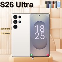 Smartphone S26 Ultra Original de Alta Calidad, 5G CDMA, Doble SIM, Desbloqueado, 22GB+2TB de Almacenamiento, Pantalla HD de 6.9 Pulgadas, Deca-Core para Juegos, 108MP, Francés