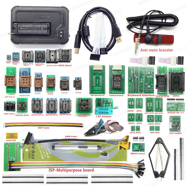V10.27 XGecu T76 Programmer  Drivers Support 24070+ ICs for PIC/NAND Flash/EMMC TSOP48/BGA+ 48adapters with SOP8
