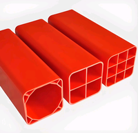 Fabrication directe en usine de tubes transparents en ABS, PE, PP, PVC, extrusion plastique, tubes de qualité pour meubles, tubes carrés en PVC colorés