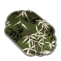 Tapis de bain en boue de diatomées absorbant, séchage rapide, antidérapant, motif plantes et fleurs, nouveau style chinois, tapis de porte pour salle de bain, entrée, maison