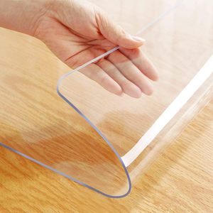 Copertura Protettiva per <span class=keywords><strong>Tavolo</strong></span> in PVC Trasparente Personalizzata, Resistente al Calore, Spessore 1.5mm 2mm 3mm - Product Image 1