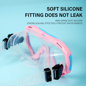 MASK400 Set de Máscara de Natación para Niños, Gafas de Buceo con Tubo de Respiración, Venta al por Mayor de Fábrica, Vidrio Templado - Product Image 2