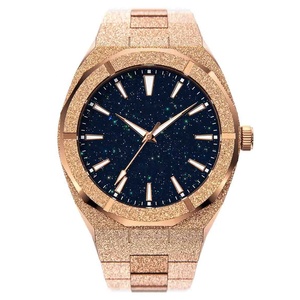Orologio Meccanico da Uomo, Forma Rotonda, Acciaio Inossidabile, Vetro 45mm, Finitura Satinata, Effetto Polvere di Stelle, Impermeabile 50m, S7070 - Product Image 4