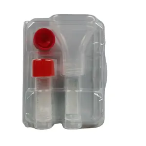 Kit de coleção de saliva, kit de coleção de amostra de tubo de funil individual