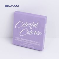 Boîte d'emballage de luxe vide pour palette de fards à paupières en carton blanc personnalisé avec impression UV sélective pour marque de cosmétiques