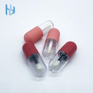 Lipstik plastik wadah bentuk kapsul Custom Logo kosong <span class=keywords><strong>Lip</strong></span> <span class=keywords><strong>Gloss</strong></span> tabung lucu anak-anak Lipgloss tabung - Product Image 4
