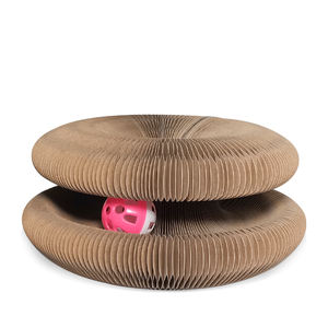 Juguetes interactivos artesanales, Material de papel corrugado, aplicación de gato, Círculo de diversión, tablero para rascar de gato de uno mismo - Product Image 1