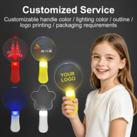 Bâton lumineux professionnel pour concert, personnalisé, en acrylique de 9 pouces, avec LED, pour festivals de musique et accessoires d'événements nocturnes de carnaval