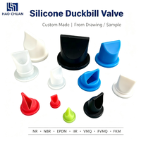 Valve anti-retour en silicone sur mesure de type bec de canard, joint en caoutchouc étanche de qualité médicale pour fournisseur de pièces d'équipement industriel lourd