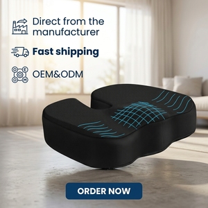 Coussin orthopédique en <span class=keywords><strong>mousse</strong></span> à mémoire de forme Grin Health en forme de U pour soulager les douleurs au coccyx, à la sciatique, aux hanches et au bas du dos, pour siège de voiture, bureau et maison - Product Image 2