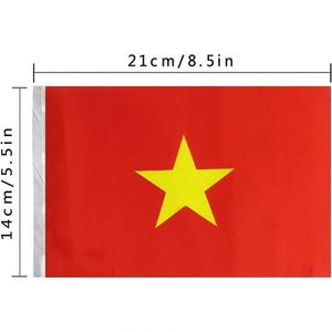 Wholesale Polyester Vietnam Small String <b>Flag</b> of Vietnamese Mini National Country World Pennant Banners for Decoration - Product Image 3