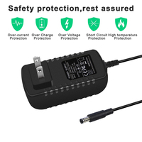 Adaptor Daya DC Kamera Keamanan KC 12V 1A Colokan Dinding 2-Pin AS dengan Kabel 1.5m 50/60Hz Model KC-1201US