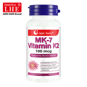 ผู้ผลิตวิตามิน K2 แบบขายส่ง Shecome MK-7 อาหารเสริมบำรุงกระดูกและระบบเผาผลาญแคลเซียม 100 แคปซูลวิตามิน K2 MK-7 - Product Image 1