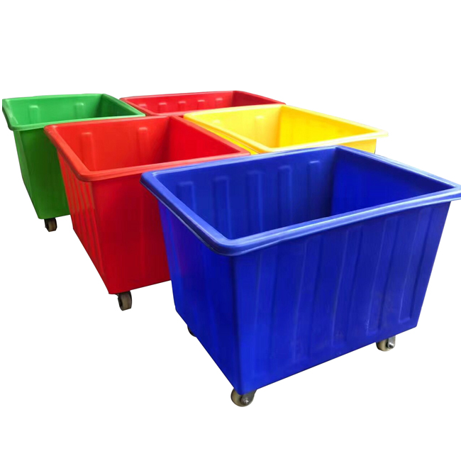 Сверхмощная Коммерческая пластиковая тележка для белья для печати и окрашивания