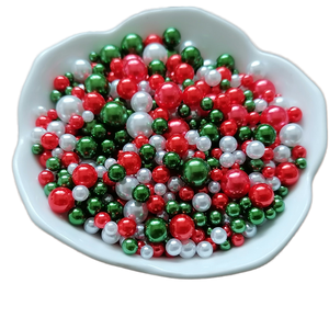500g bricolage artisanat fournitures taille mixte 4/5/6/8/10mm rouge vert résine perle perles sans trou artistique teinté perles entretoises en vrac - Product Image 1