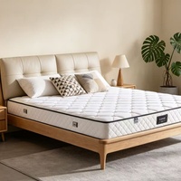 Matelas à ressorts Bonnell en gros avec surmatelas en mousse à mémoire de forme, soutien ferme, emballé et compressé, matelas à ressorts pour hôtel