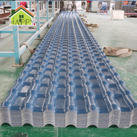 Excellentes Tuiles de Toiture en Résine Synthétique ASA Bleu Corruguées Style Espagnol avec Résistance Supérieure à la Corrosion et Isolation Thermique