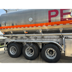 3 As 40000 Liter 5 Comparement Water Olietanker Oplegger Alle Aluminium Brandstoftank Tankwagen Met Een Vloeistofniveaumeter - Product Image 4