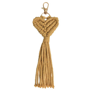 Vente en gros de <span class=keywords><strong>porte</strong></span>-clés avec pompon en forme de cœur <span class=keywords><strong>porte</strong></span>-clés bohème tissé à la main <span class=keywords><strong>porte</strong></span>-clés avec pendentif sac <span class=keywords><strong>porte</strong></span>-clés en coton pour amoureux - Product Image 5