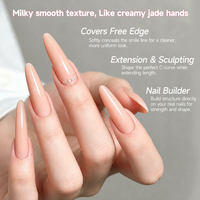 UR SUGAR OEM Professionnel 15ml Gel de Construction Lacté Lisse Sans Chaleur Crème de Construction Camouflage pour Extension d'Ongles