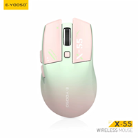 Souris de jeu ergonomique avec taux de polling de 1000 Hz, capteur basse consommation, DPI réglable sur 5 niveaux, souris optique pour PC portable OEM