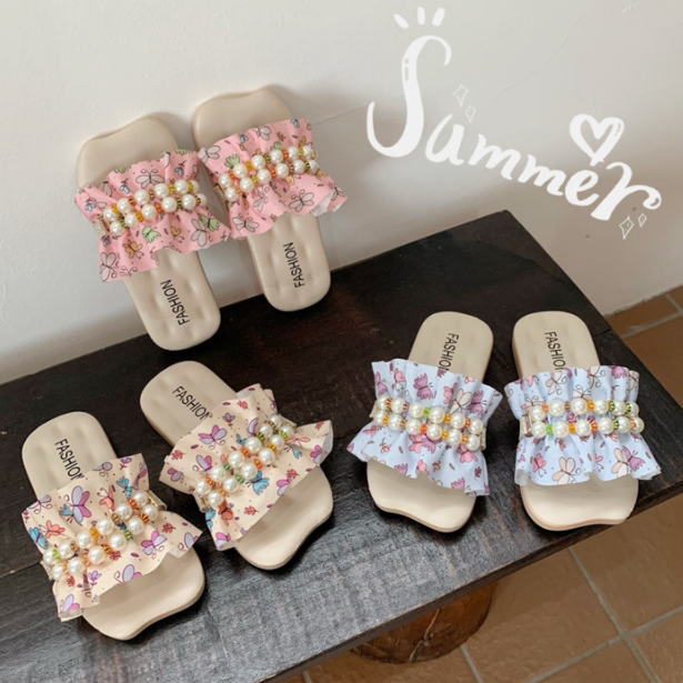 Детские летние сандалии на плоской подошве