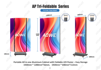 Peluncuran Baru Desain All-in-One Layar Video P1.25P1.53 P1.86 P2 Berwarna Penuh untuk Penggunaan Pameran Ritel, Layar Tampilan Bergerak Dalam Ruangan