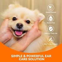 Tetes Pembersih Telinga Anjing Alami Ear Clear dengan Minyak Bunga Chamomile untuk Pengobatan Infeksi, Mengatasi Gatal dan Iritasi, Mengurangi Penumpukan Kotoran Telinga 30ml