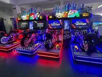 Simulateur de course automobile à monnayeur, machine de jeu d'arcade dynamique, simulateur de conduite automobile, matériel pour salle de jeux intérieure