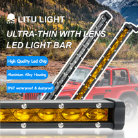 8 "14" 20 "32" pouces ultra-mince Led 6D barre lumineuse à une rangée tout-terrain ATV UTV SUV assistance barre de lumière LED barre de lumière Super mince voiture barre de lumière LED