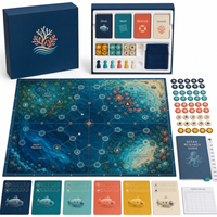 Jeu de société d'exploration océanique personnalisé, jeu de stratégie de table en carton imprimé en couleur, jeu de classe pour la cohésion d'équipe