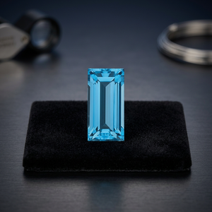 High Quality 1.5X3mm Baguette Cut Natural for Swiss Blue Topaz JEWELER'S Wholesale Factory Price Faceted Loose Gemstone Per - Product Image 2