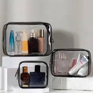 Women Makeup Bag Waterproof Clear Pvc Travel Cosmetic Case Travel Make Up Bags For Toiletry Brush Organizer Set Pouch Purse