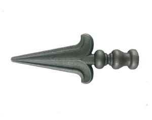 GG15, серый железный колпачок для забора | Архитектурное литье из песка | Атмосферостойкий декоративный конец | 15-дневный образец MOQ 1 - Product Image 4