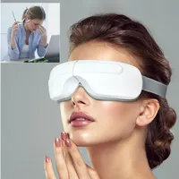 Masseur oculaire à pression d'air rechargeable avec fonction de contrôle du temps, soulage la fatigue, atténue les cernes, améliore le sommeil, compression thermique