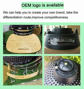 Đồ dùng làm vườn Auplex Kamado Joe 18 inch bằng gốm tráng men mờ, lò nướng than BBQ ngoài trời - Product Image 2