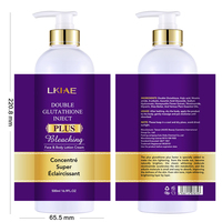 Crème Visage et Lait Corporel Éclaircissant Gluta Plus Marque Blanche pour Femmes à la Peau Noire Naturelle