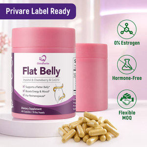 Chinaherbs Capsule Vegane a 3 Fasi per Pancia Piatta con Inositolo, Ginepro e CoQ10 per Supporto e Bilanciamento della Vita Media GMP - Product Image 1