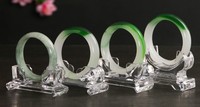 Cadre acrylique de bracelet en or et argent, 1 pièce, présentoir, en jade, pour bijoux