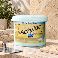 Laque acrylique brillante liquide pour revêtements muraux décoratifs en travertin MOVIY AcrylaC Finition protectrice Application au pinceau et au truelle