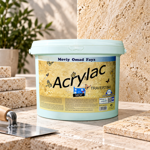 Barniz Acrílico Protector para Yeso con Efecto Travertino y Acabados Decorativos para Paredes, Revestimiento de Superficie Brillante MOVIY AcrylaC - Product Image 1