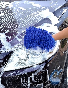 Gants de lavage de voiture, gants de nettoyage double face en corail Schneier, gants de nettoyage <span class=keywords><strong>pour</strong></span> voitures et ménages - Product Image 3