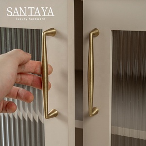 Santaya Solid Antique Brass Handle Kitchen Cabinet Pull <strong>Wardrobe</strong> Drawer Knob Furniture <strong>Hardware</strong> Long - Product Image 5