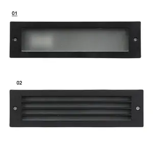 Outdoor Recessed Led Step Light IP65 10W 12W Wall Lamp Rectangular Exterior Nightscape Stair Light Step Light Led