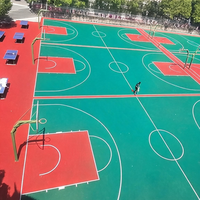 Lapisan Lapangan Basket Runsure High Rebound Stable untuk Lapangan Pickleball di Halaman Belakang, Harga Grosir Pabrik untuk Pasar Filipina