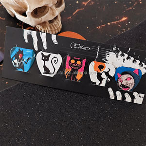 5 Stuks/set Spot Verkoop Celluloid Gitaar Plectrums 1.2Mm Grappige Kat Stijl Kleurendruk Groothandel Gitaar Pick Met Logo Custom - Product Image 5