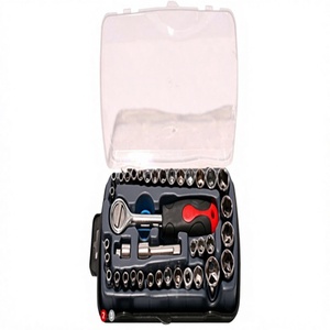 <strong>Meeter</strong> Hot Sale 40-Piece Carbon Steel Wrench Socket Tool Box Set Customizable Hard Case Auto Repair Hand-Power Source 3-Year - Product Image 3